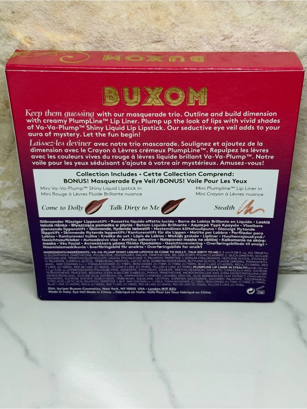 ⭐ BUXOM DOLL IN DISGUISE MINI LIP PLUMPING TRIO PLUS EYE VEIL